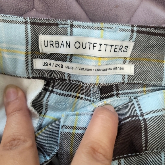 Urban Outfitters  Plaid Wide, Flare High Rise Pants size 4 - Picture 4 of 12